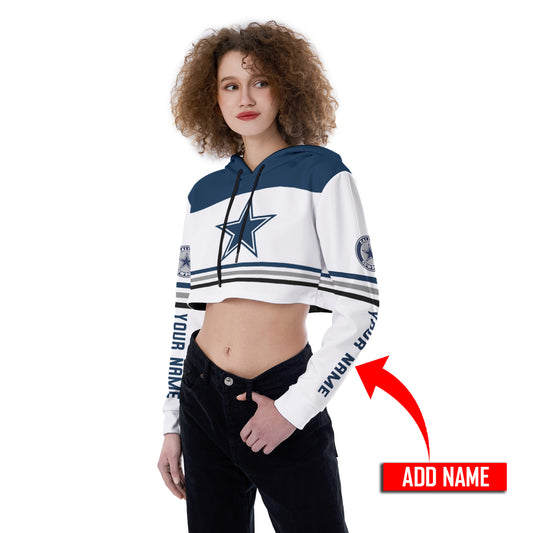 Dallas Cowboys Personalized Combo Croptop Hoodie And Leggings AZCLG080+AZC2CHD080