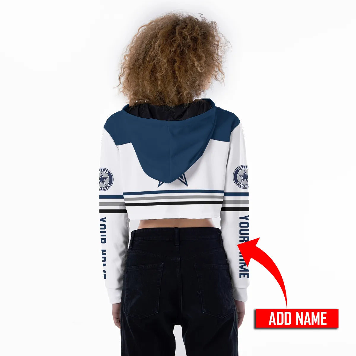 Dallas Cowboys Personalized Combo Croptop Hoodie And Leggings AZCLG080+AZC2CHD080