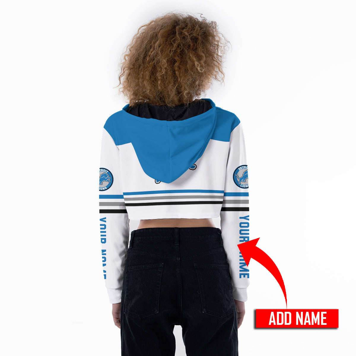 Detroit Lions Personalized Combo Croptop Hoodie And Leggings AZCLG081+AZC2CHD081