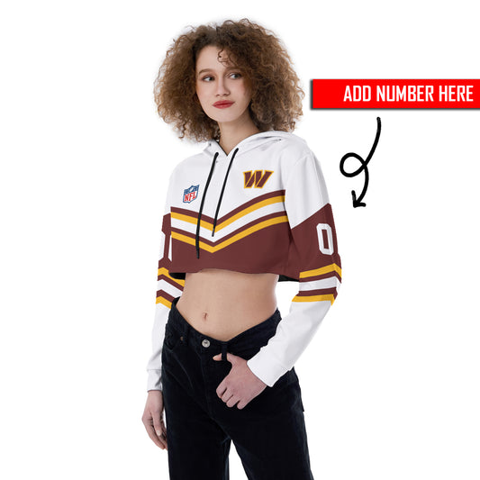 Washington Commanders Personalized Combo Croptop Hoodie And Leggings AZCLG091+AZC2CHD091