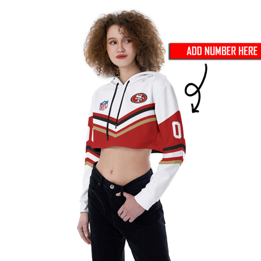 San Francisco 49ers Personalized Combo Croptop Hoodie And Leggings AZCLG094+AZC2CHD094