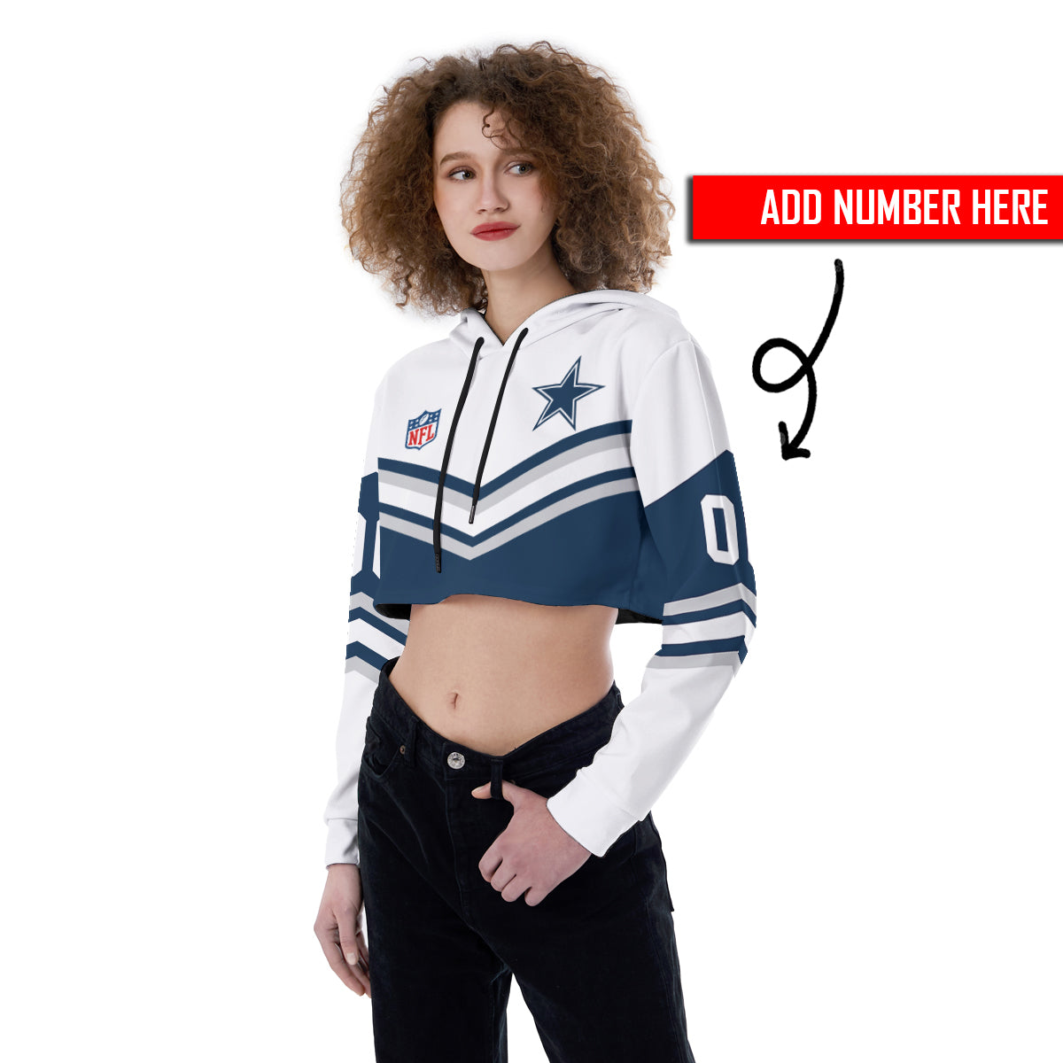 Dallas Cowboys Personalized Combo Croptop Hoodie And Leggings AZCLG096+AZC2CHD096
