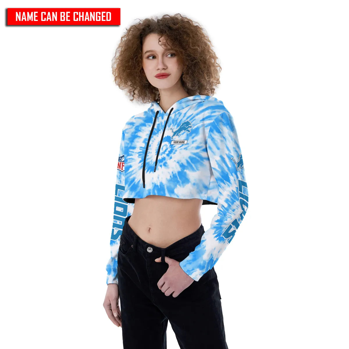 Detroit Lions Personalized Combo Croptop Hoodie And Leggings AZCLG114+AZC2CHD114