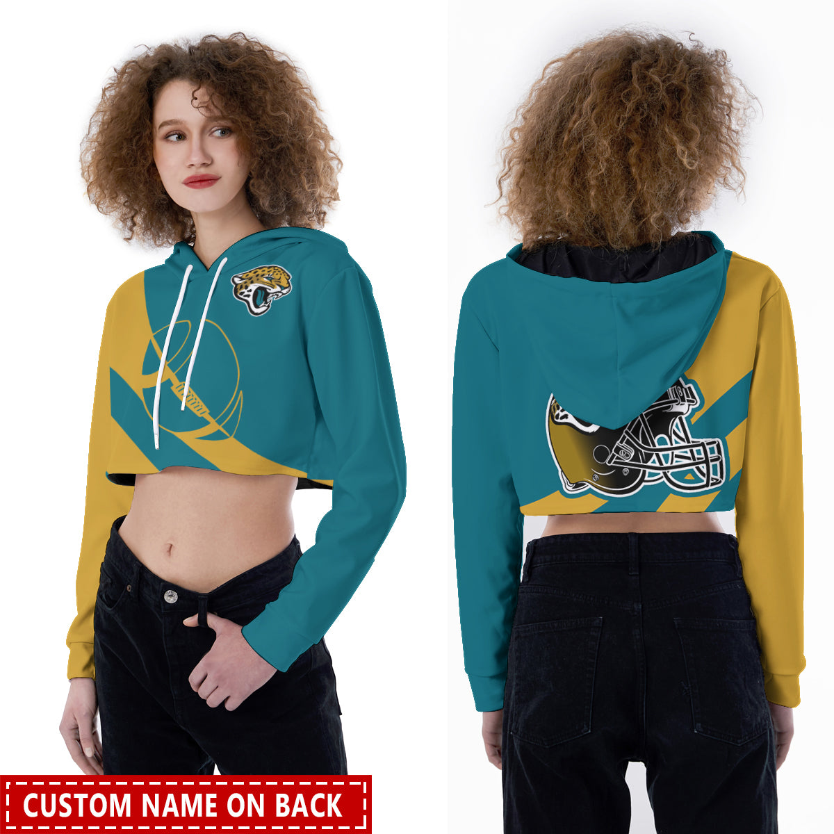 Jacksonville Jaguars Personalized Combo Croptop Hoodie And Leggings AZCLG118+AZC2CHD118