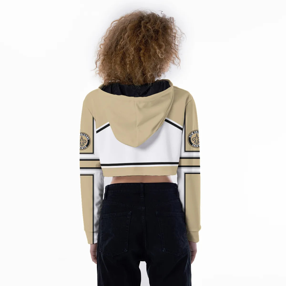New Orleans Saints Personalized Combo Croptop Hoodie And Leggings AZCLG125+AZC2CHD125
