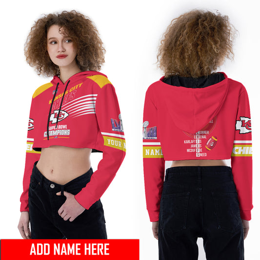 Kansas City Chiefs Personalized Combo Croptop Hoodie And Leggings AZCLG202+AZC2CHD202