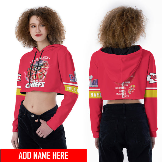 Kansas City Chiefs Personalized Combo Croptop Hoodie And Leggings AZCLG203+AZC2CHD203