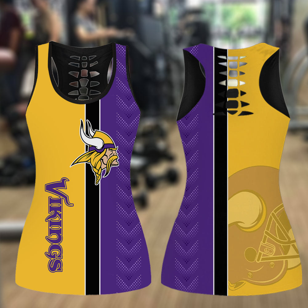 Minnesota Vikings Combo Tank Top And Leggings AZCLG036-AZCTT036