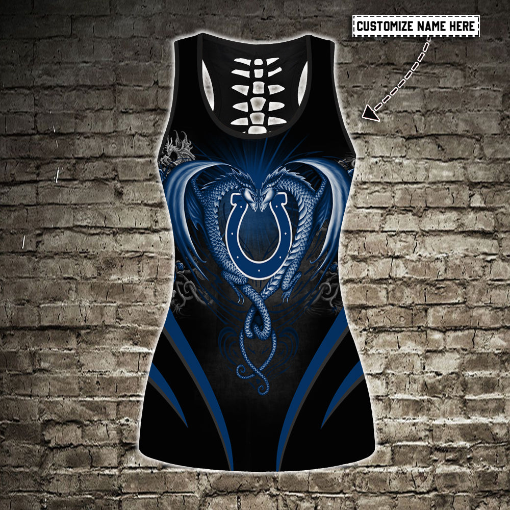 Indianapolis Colts Personalized Combo Tank Top And Leggings AZCLG047+AZCTT047