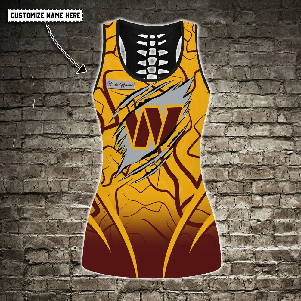 Washington Commanders Personalized Combo Tank Top And Leggings AZCLG049+AZCTT049