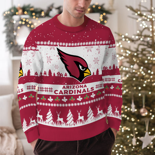 Arizona Cardinals Premium Ugly Christmas Sweater Seasonal Edition AZDTUSW000129
