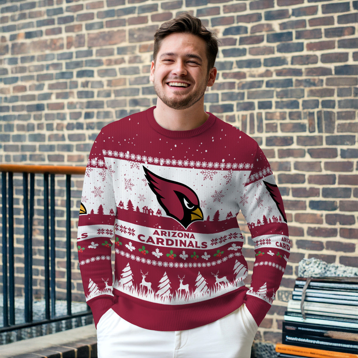 Arizona Cardinals Premium Ugly Christmas Sweater Seasonal Edition AZDTUSW000129