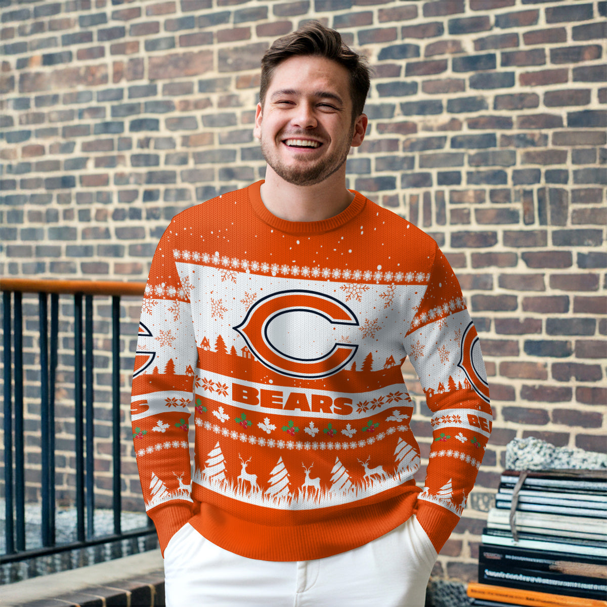 Chicago Bears Premium Ugly Christmas Sweater Seasonal Edition AZDTUSW000132