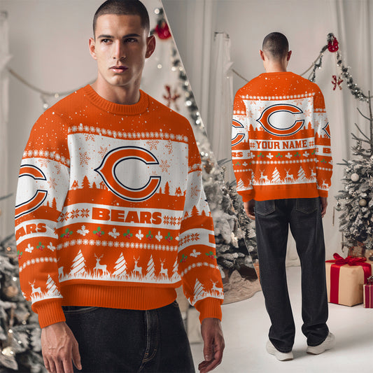 Chicago Bears Premium Ugly Christmas Sweater Seasonal Edition AZDTUSW000132