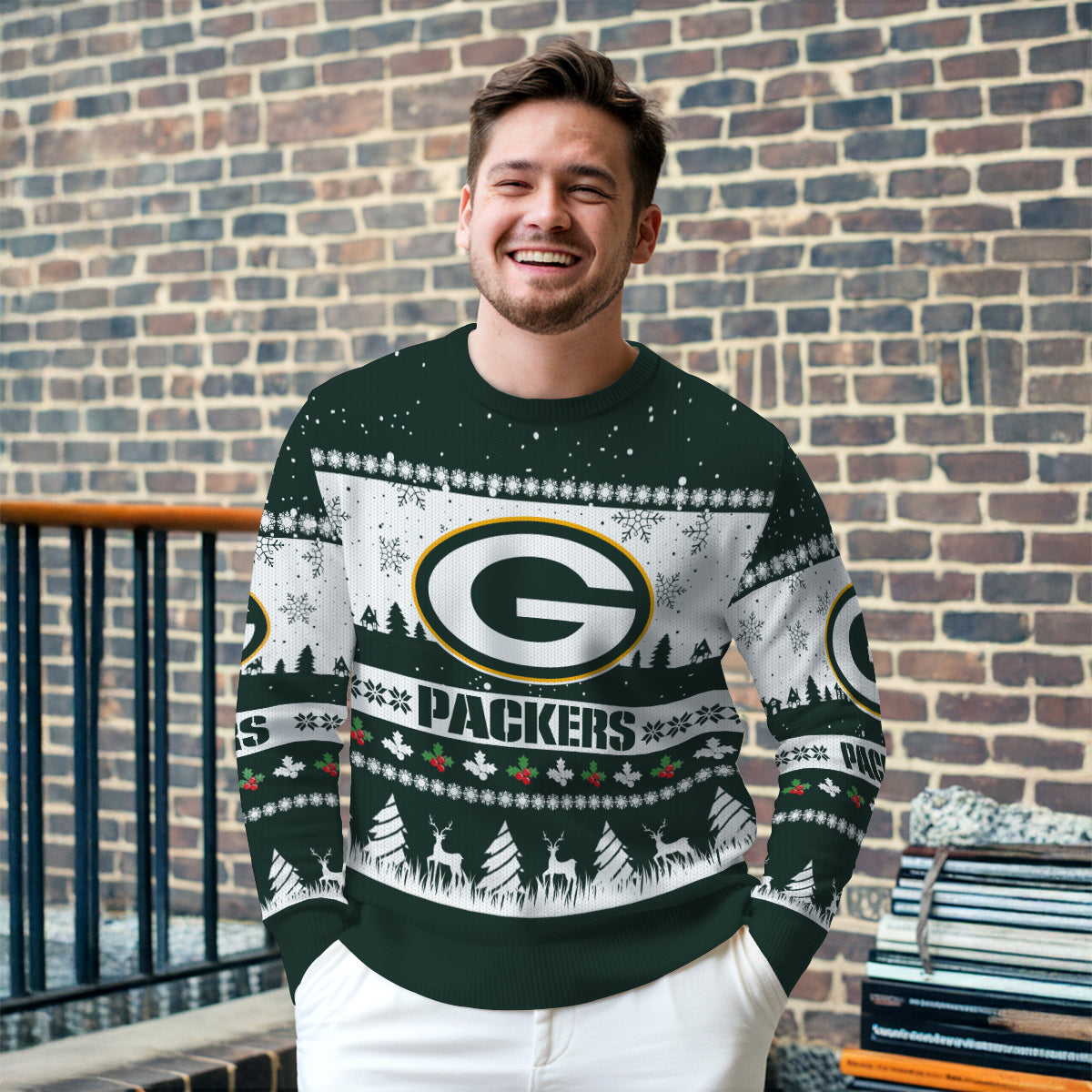 Green Bay Packers Premium Ugly Christmas Sweater Seasonal Edition AZDTUSW000135