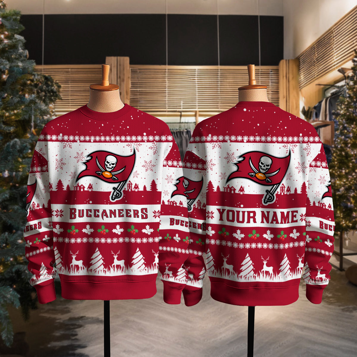 Tampa Bay Buccaneers Premium Ugly Christmas Sweater Seasonal Edition AZDTUSW000143
