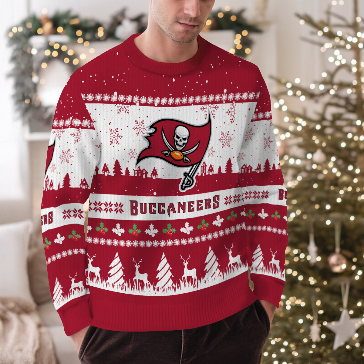 Tampa Bay Buccaneers Premium Ugly Christmas Sweater Seasonal Edition AZDTUSW000143
