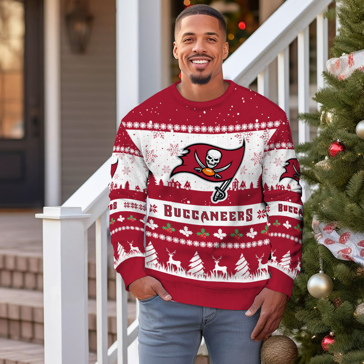 Tampa Bay Buccaneers Premium Ugly Christmas Sweater Seasonal Edition AZDTUSW000143