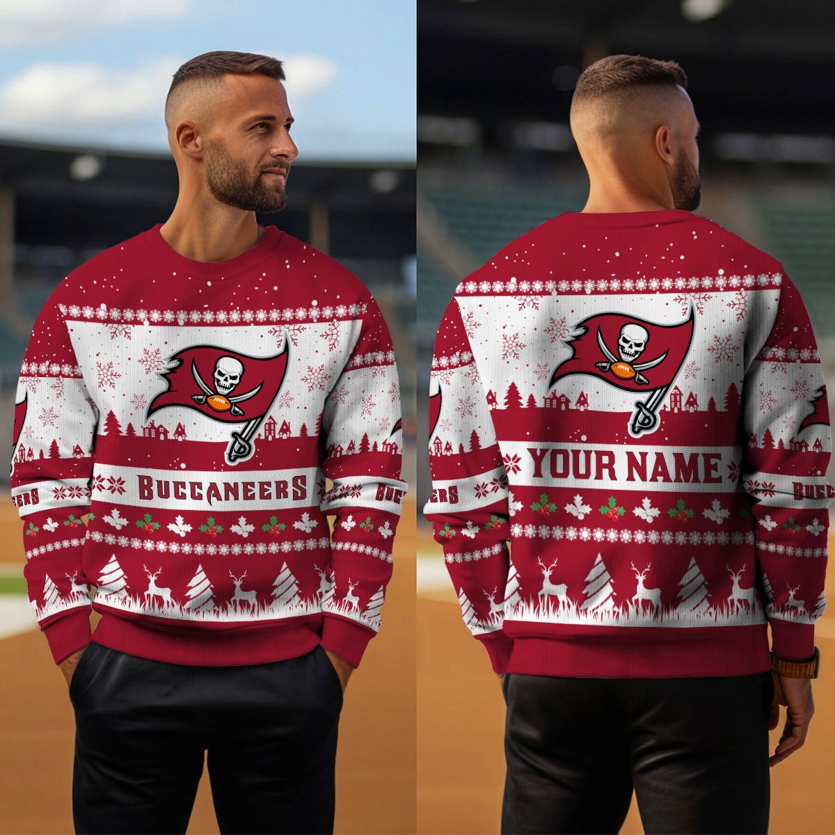 Tampa Bay Buccaneers Premium Ugly Christmas Sweater Seasonal Edition AZDTUSW000143