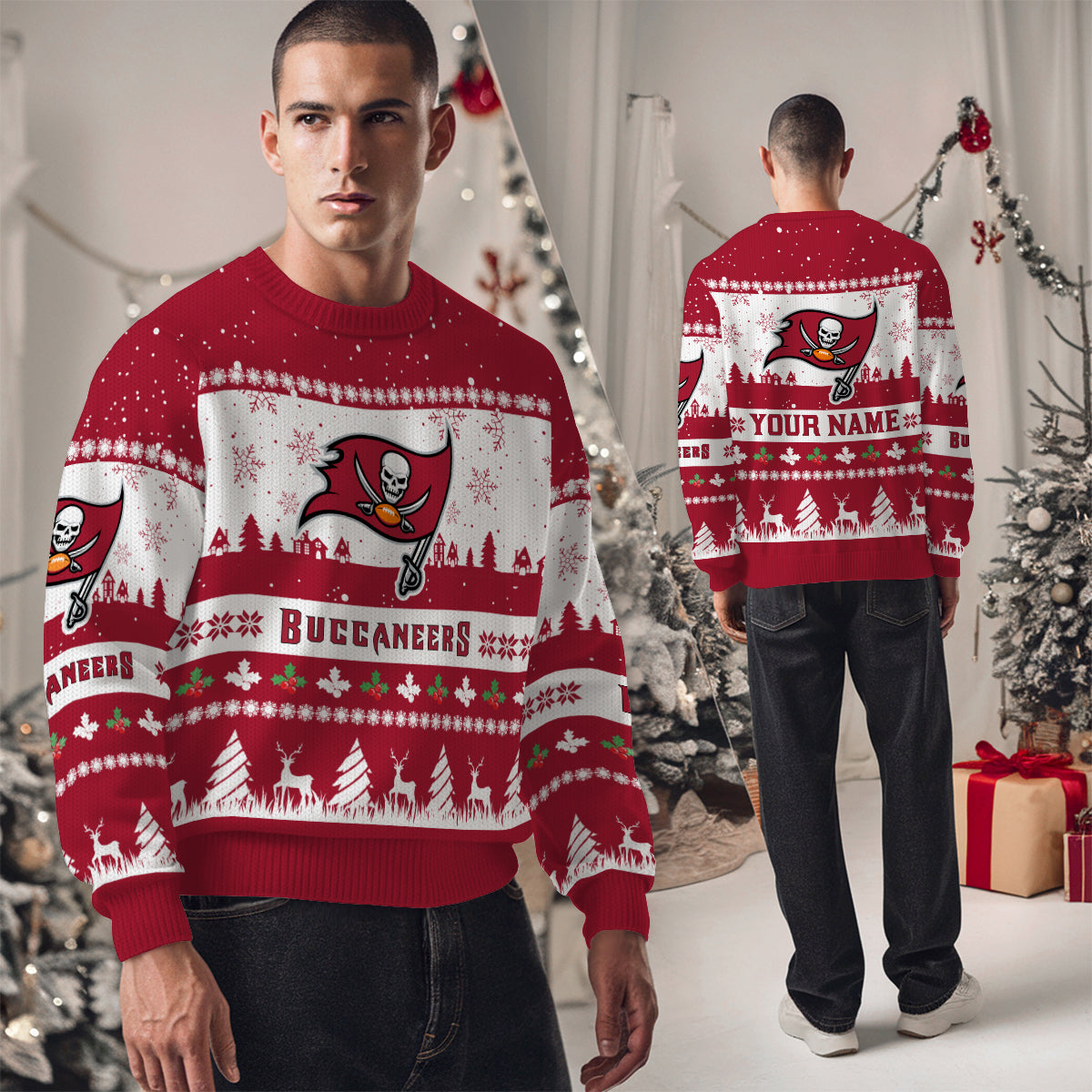 Tampa Bay Buccaneers Premium Ugly Christmas Sweater Seasonal Edition AZDTUSW000143