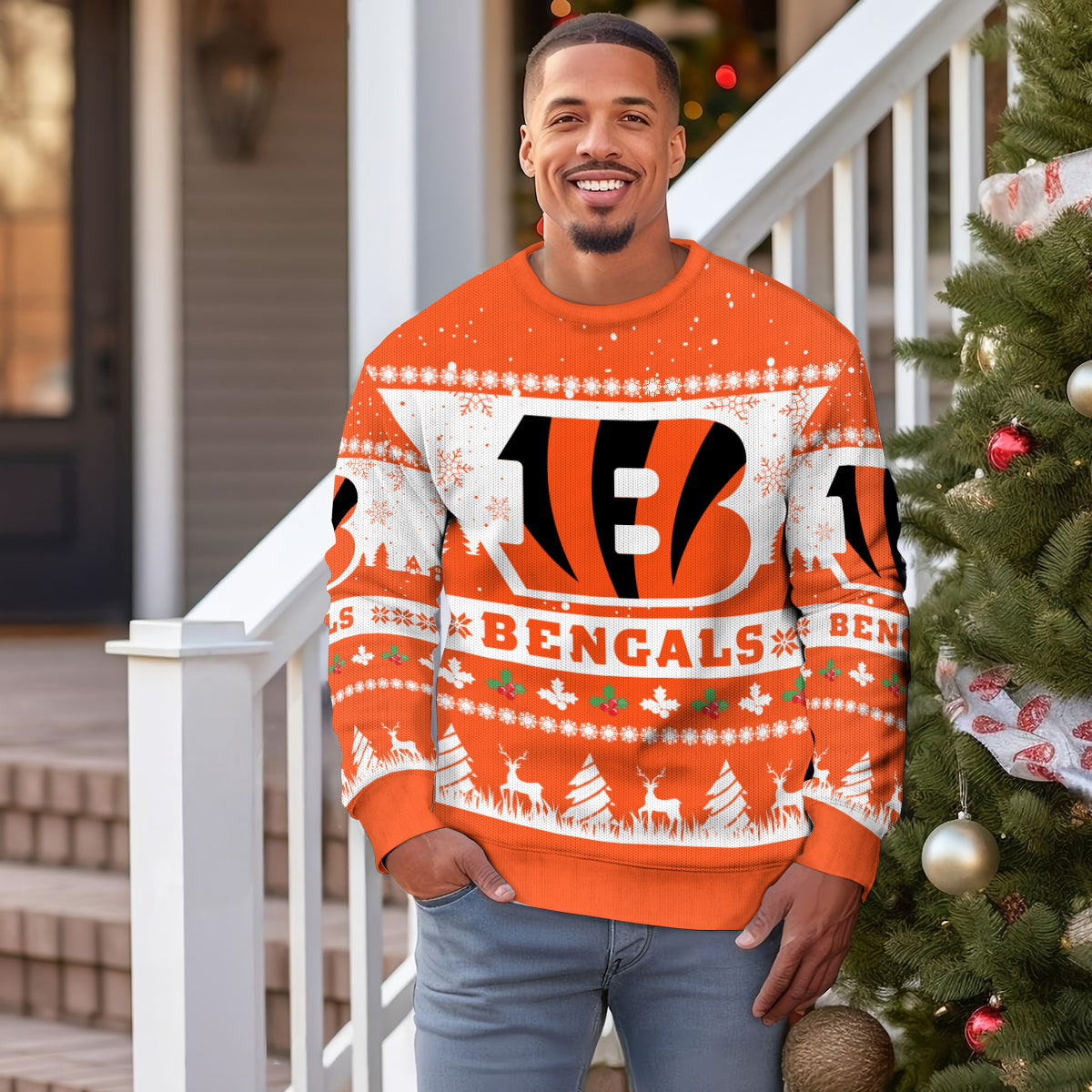 Cincinnati Bengals Premium Ugly Christmas Sweater Seasonal Edition AZDTUSW000147