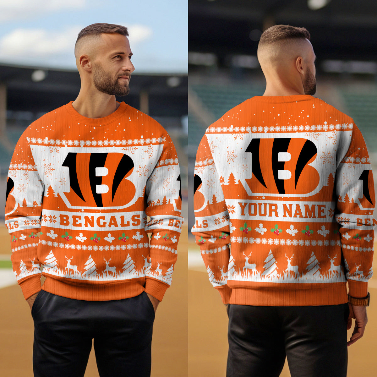 Cincinnati Bengals Premium Ugly Christmas Sweater Seasonal Edition AZDTUSW000147