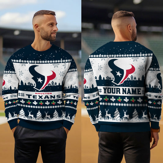 Houston Texans Premium Ugly Christmas Sweater Seasonal Edition AZDTUSW000150