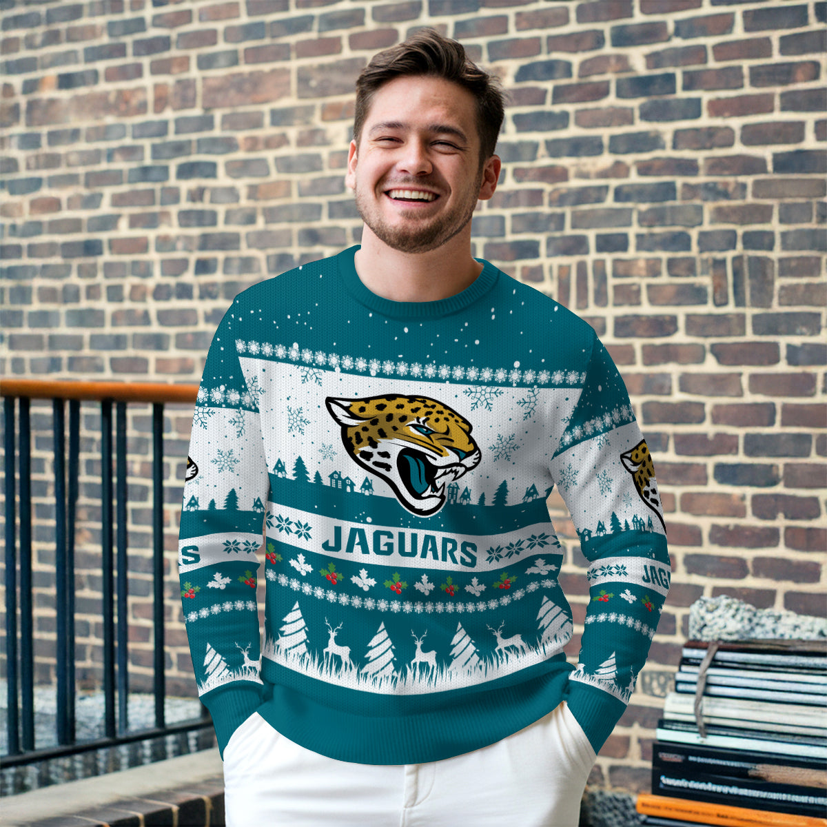 Jacksonville Jaguars Premium Ugly Christmas Sweater Seasonal Edition AZDTUSW000152