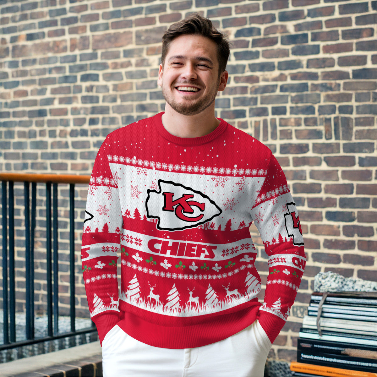 Kansas City Chiefs Premium Ugly Christmas Sweater Seasonal Edition AZDTUSW000153