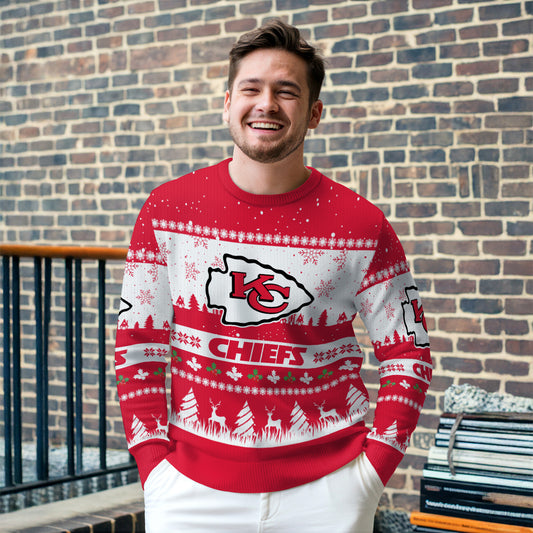 Kansas City Chiefs Premium Ugly Christmas Sweater Seasonal Edition AZDTUSW000153