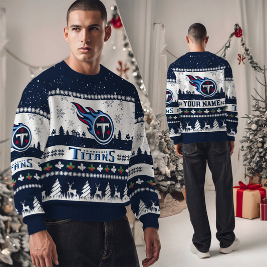 Tennessee Titans Premium Ugly Christmas Sweater Seasonal Edition AZDTUSW000160