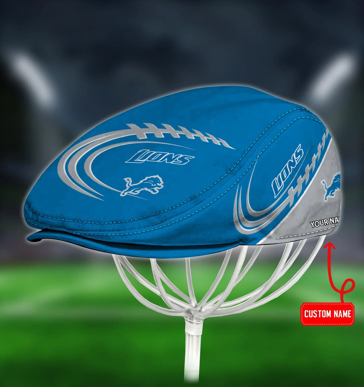 Detroit Lions Custom Jeff Cap HA11
