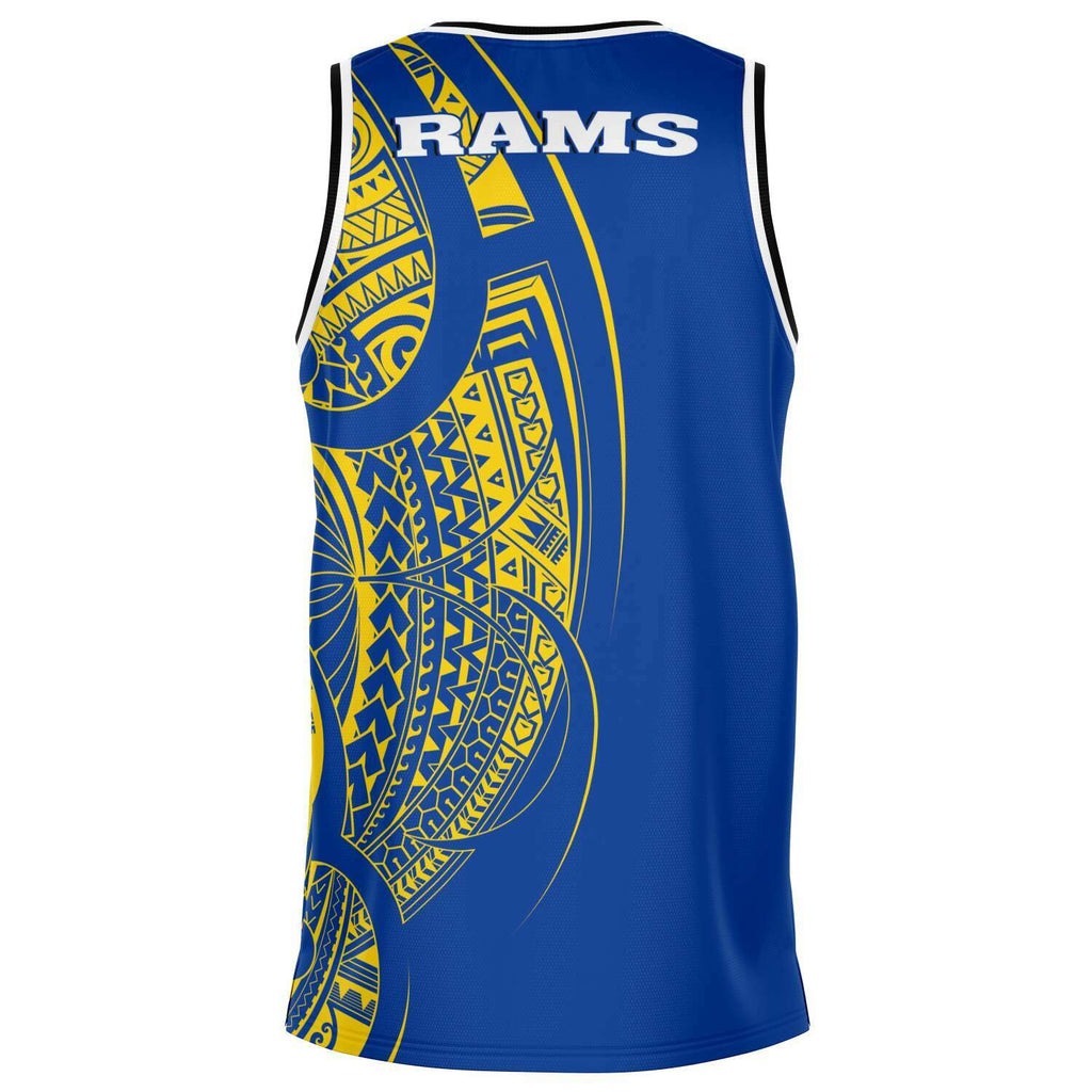 Los Angeles Rams Limited Edition Personalized Sports Basketball Jersey AZHABKJS000017