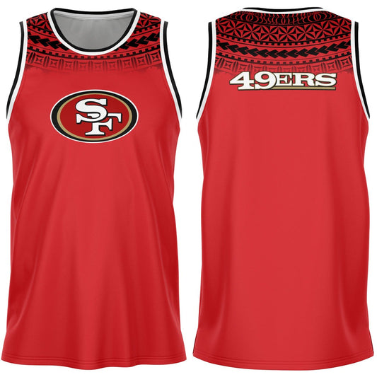 San Francisco 49ers Limited Edition Personalized Sports Basketball Jersey AZHABKJS000024