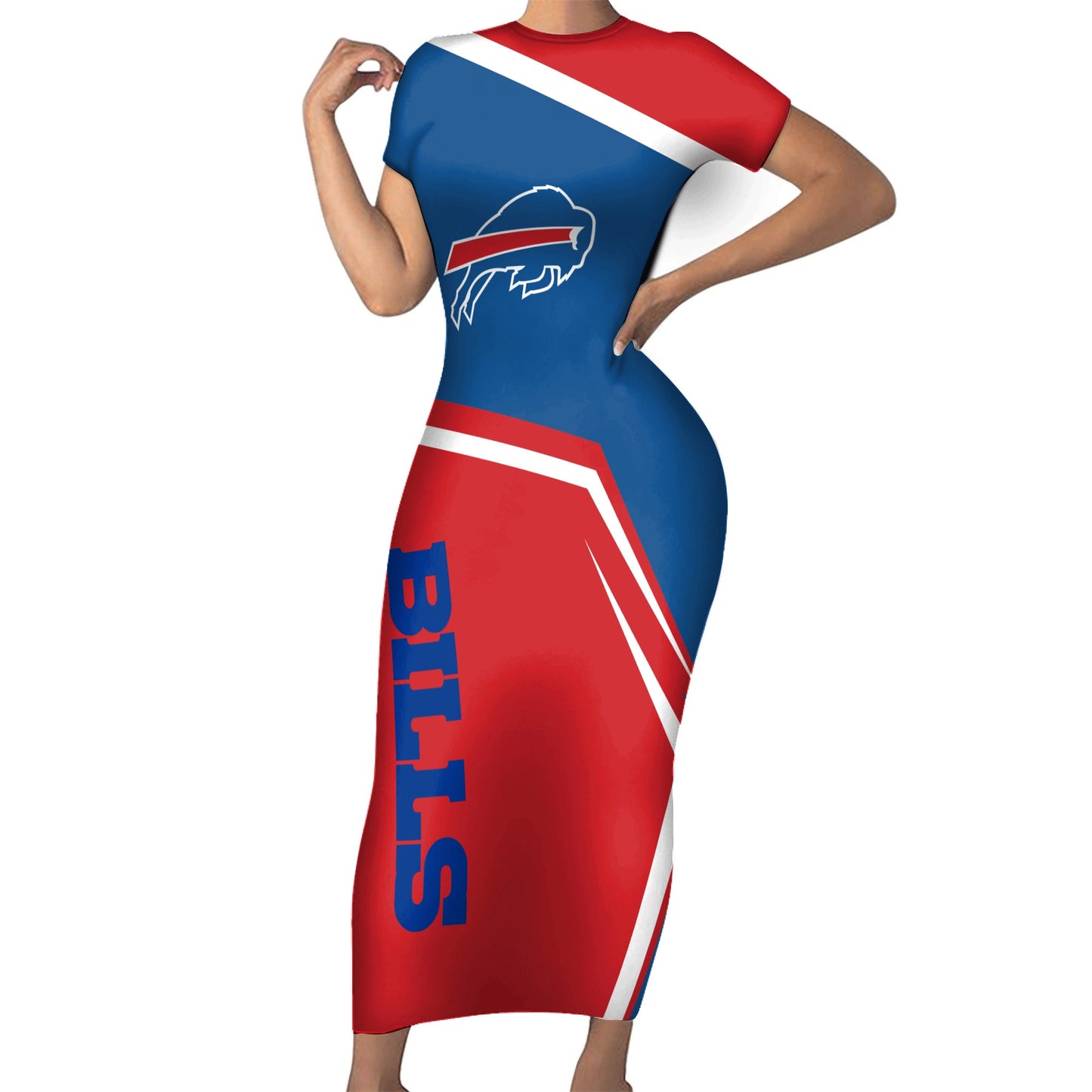 Buffalo Bills Bodycon Maxi Dress HA04