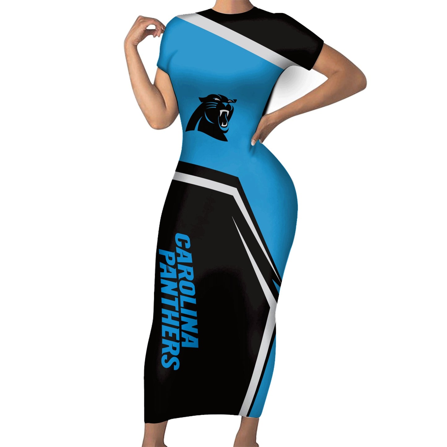 Carolina Panthers Bodycon Maxi Dress HA05