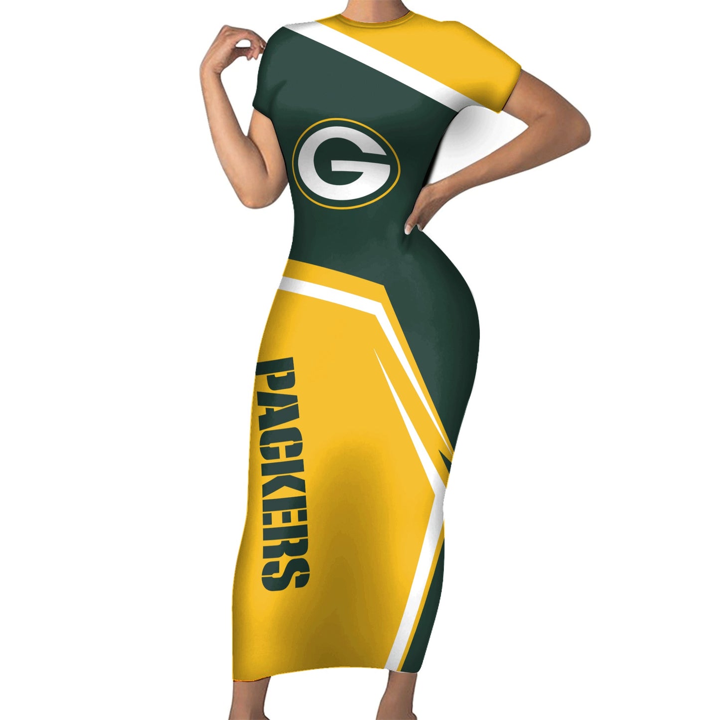 Green Bay Packers Bodycon Maxi Dress HA12