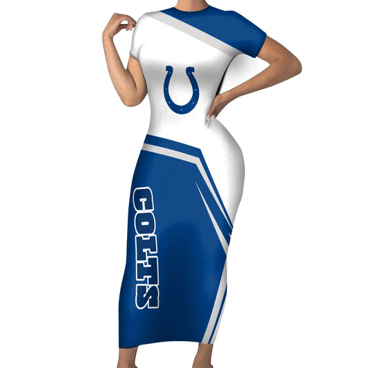 Indianapolis Colts Bodycon Maxi Dress HA14