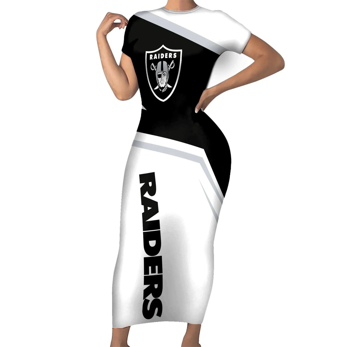 Las Vegas Raiders Bodycon Maxi Dress HA17