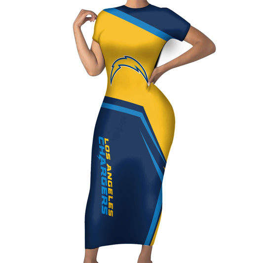 Los Angeles Chargers Bodycon Maxi Dress HA18