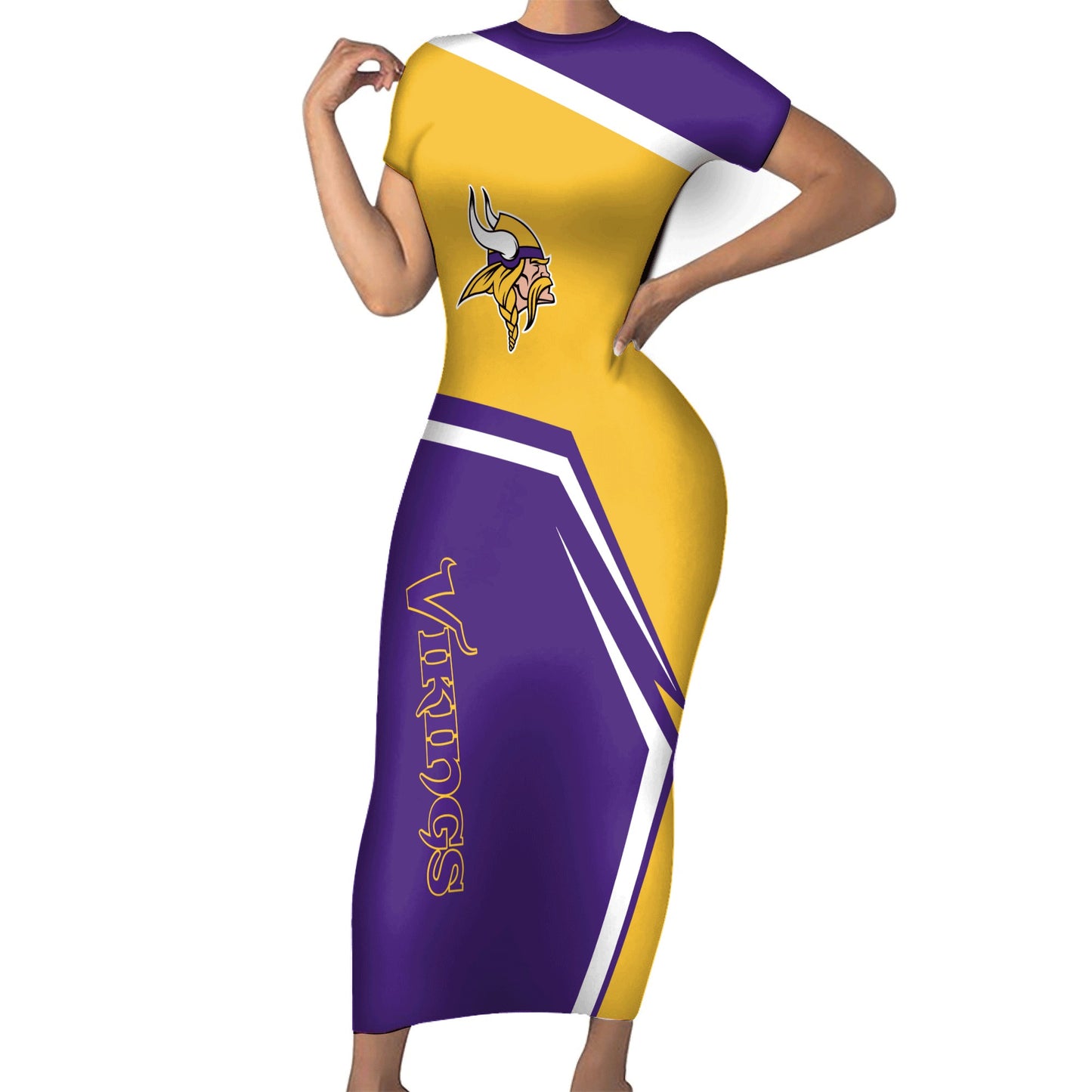 Minnesota Vikings Bodycon Maxi Dress HA21