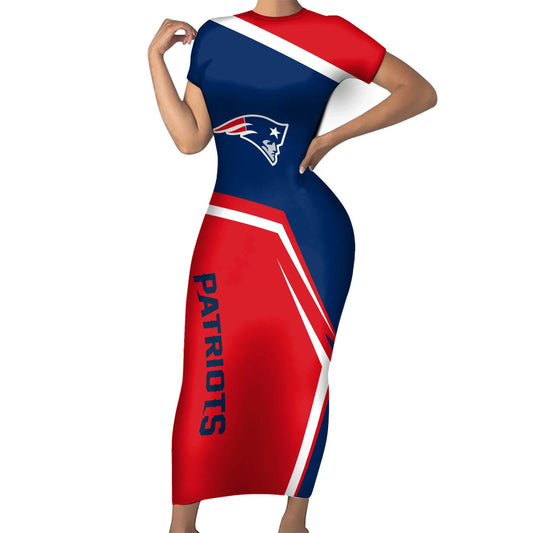 New England Patriots Bodycon Maxi Dress HA22