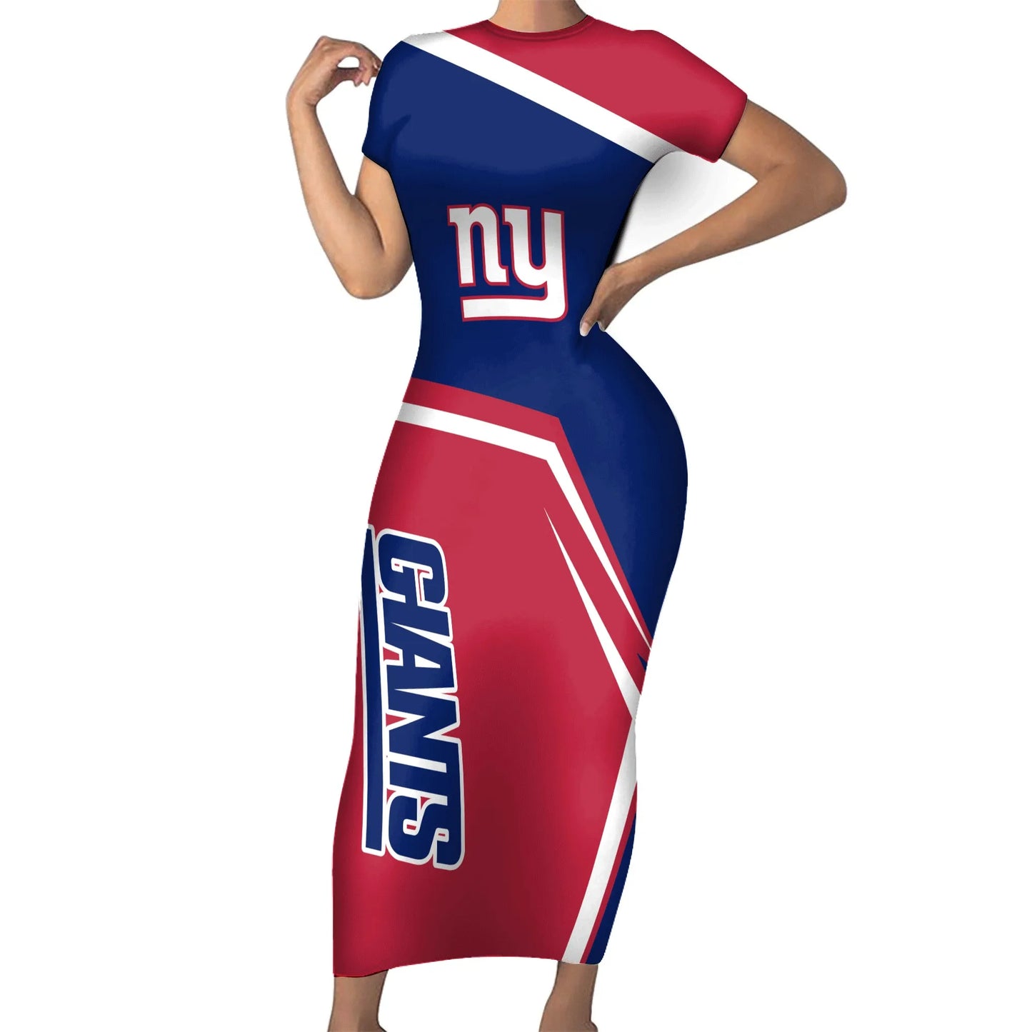 New York Giants Bodycon Maxi Dress HA24