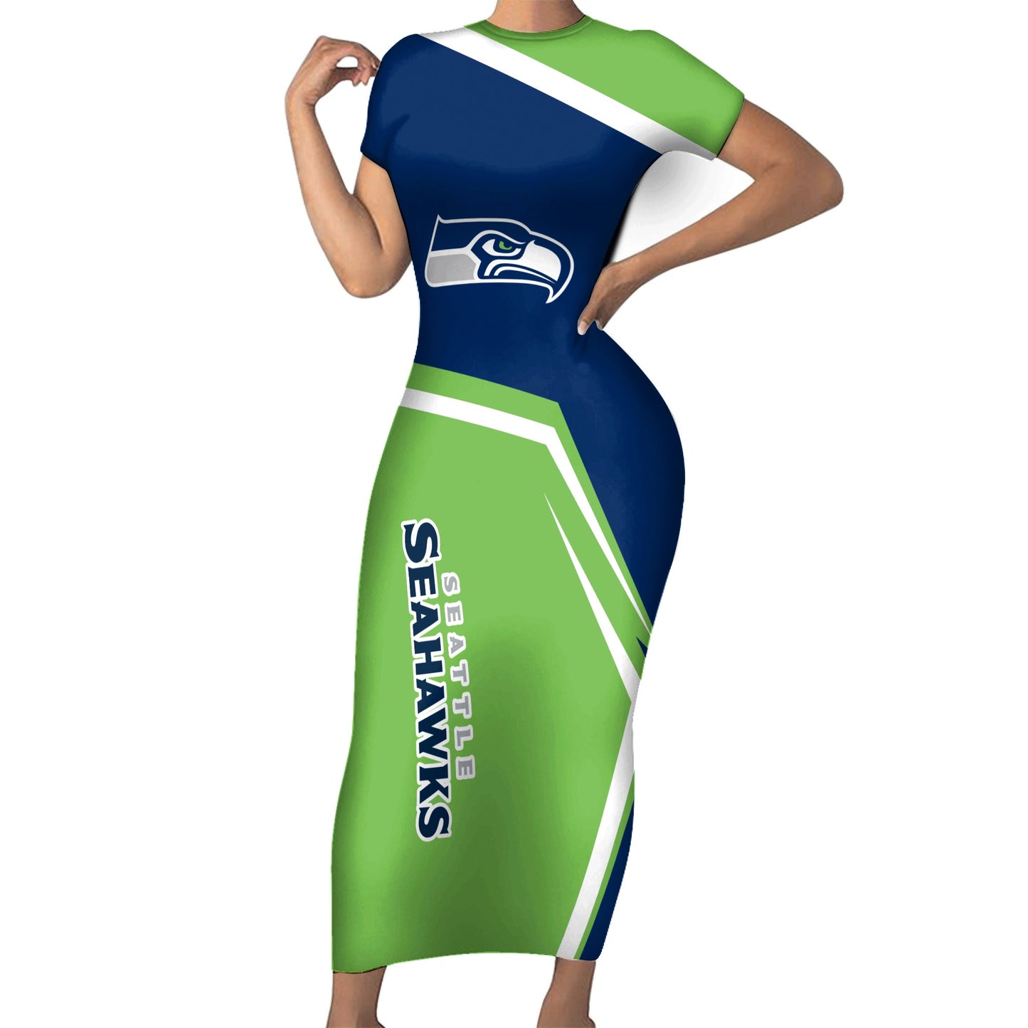 Seattle Seahawks Bodycon Maxi Dress HA29