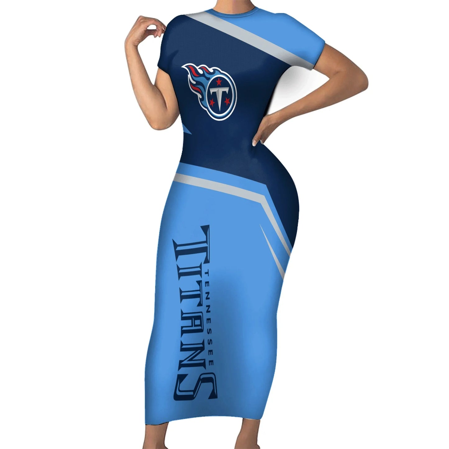 Tennessee Titans Bodycon Maxi Dress HA31