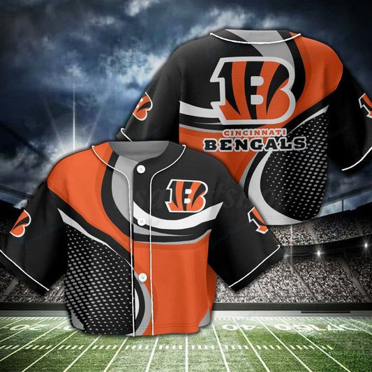 Cincinnati Bengals Women Crop Top Baseball Jersey New Trending 2025 AZHACTBJ000012