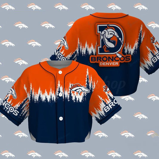 Denver Broncos Women Crop Top Baseball Jersey New Trending 2025 AZHACTBJ000026