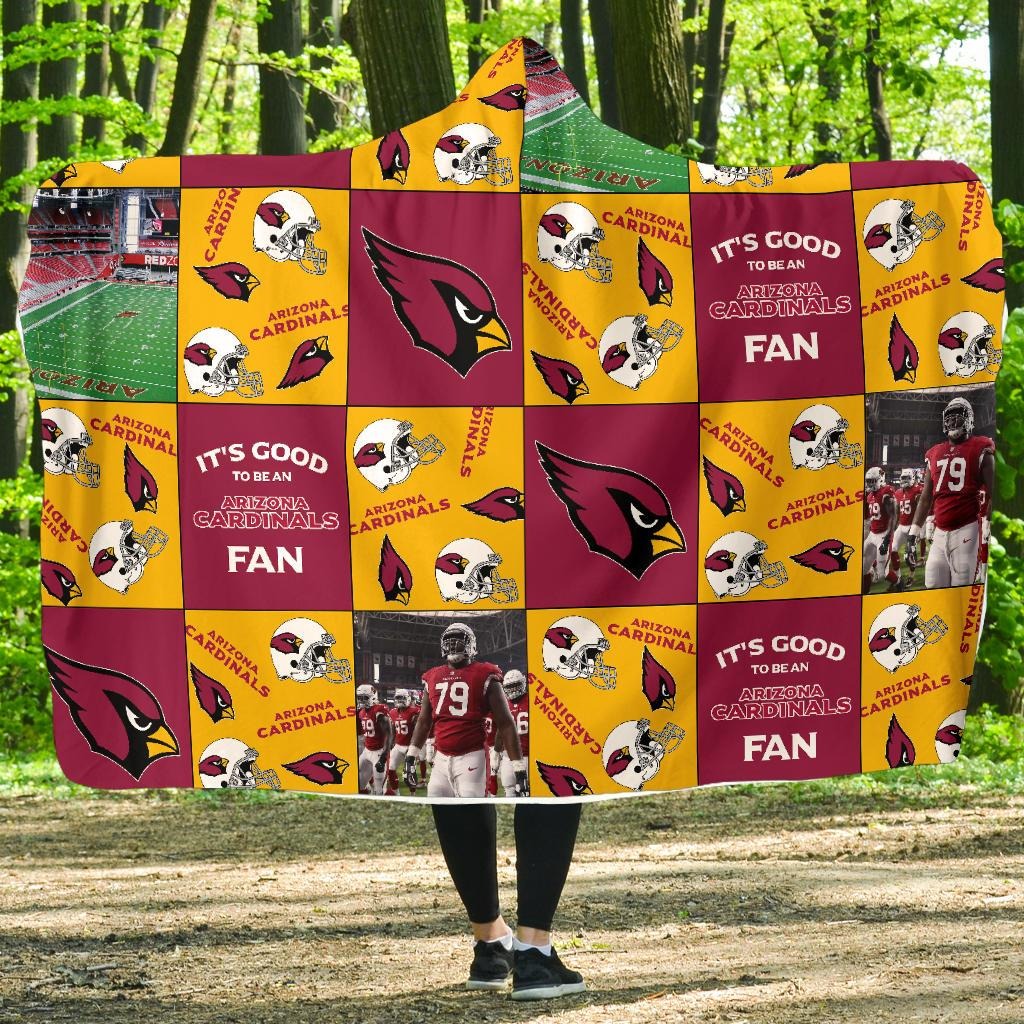Arizona Cardinals Customized Hooded Blanket HA01