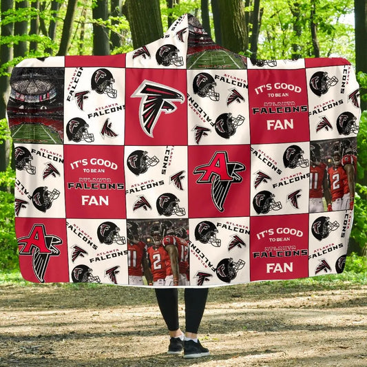 Atlanta Falcons Customized Hooded Blanket HA02