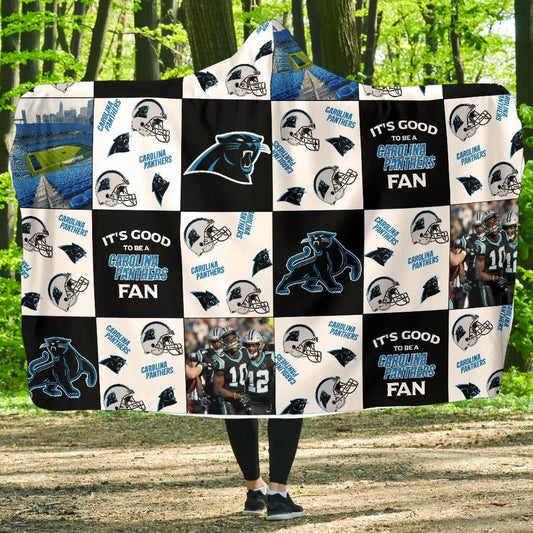 Carolina Panthers Customized Hooded Blanket HA05